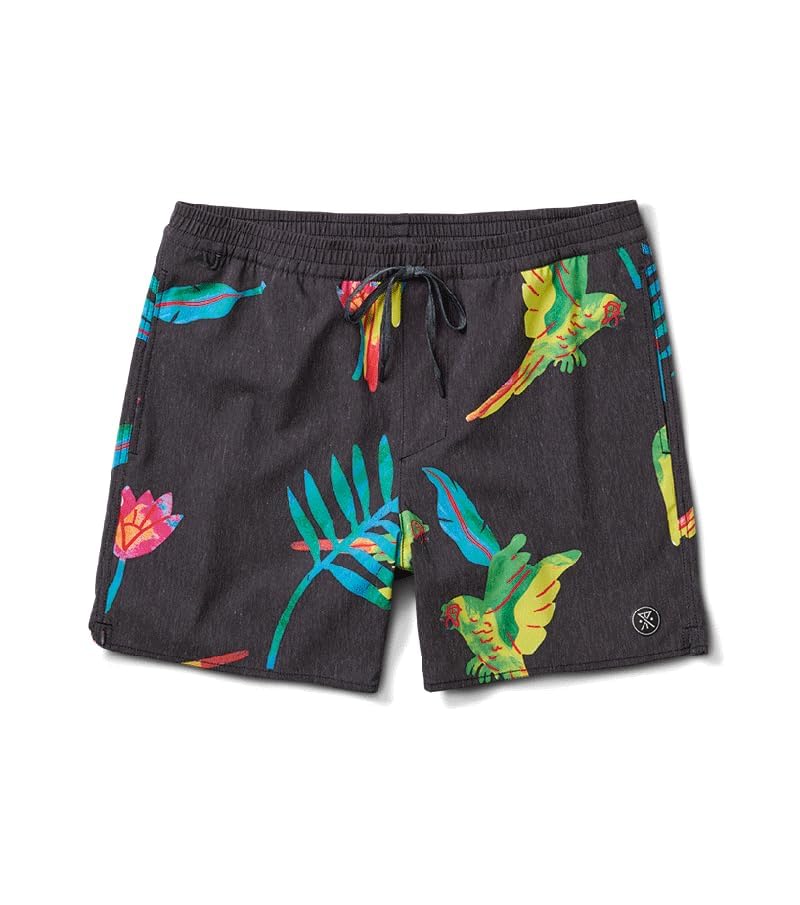 Macaw Black 16" Shorey Boardshorts by Roark2
