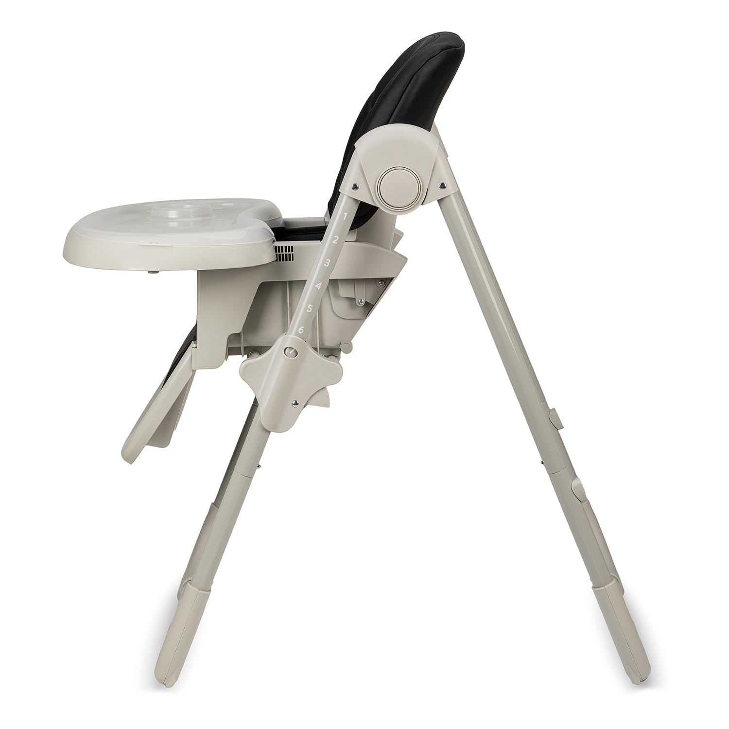 Trona MoMi GOJO para bebés y niños de 6 a 36 meses (máx. 15 kg de peso corporal), plegable, cinturón de seguridad de 5 puntos, con bandeja y ruedas.