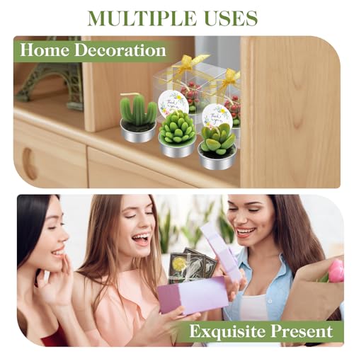 Bougies succulentes pour table de fête : la solution déco sans plastique - 7