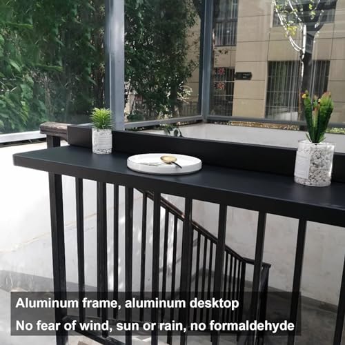 Table de balcon pliable à suspendre pour petit espace extérieur - 4