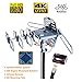 McDuory Amplified Digital Outdoor HDTV Antenna 150 Miles Long Range - 360 Degree Rotation Infrared Control - Tools Free Installation - Support 2 TVs
