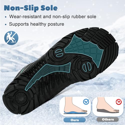 Image of Winter Hike Barefoot Boots Women, Snow Boots for Women | Winter Hike Barefoot Boots Women, Wide Toe Waterproof Hiking Non-Slip Ankle Shoes