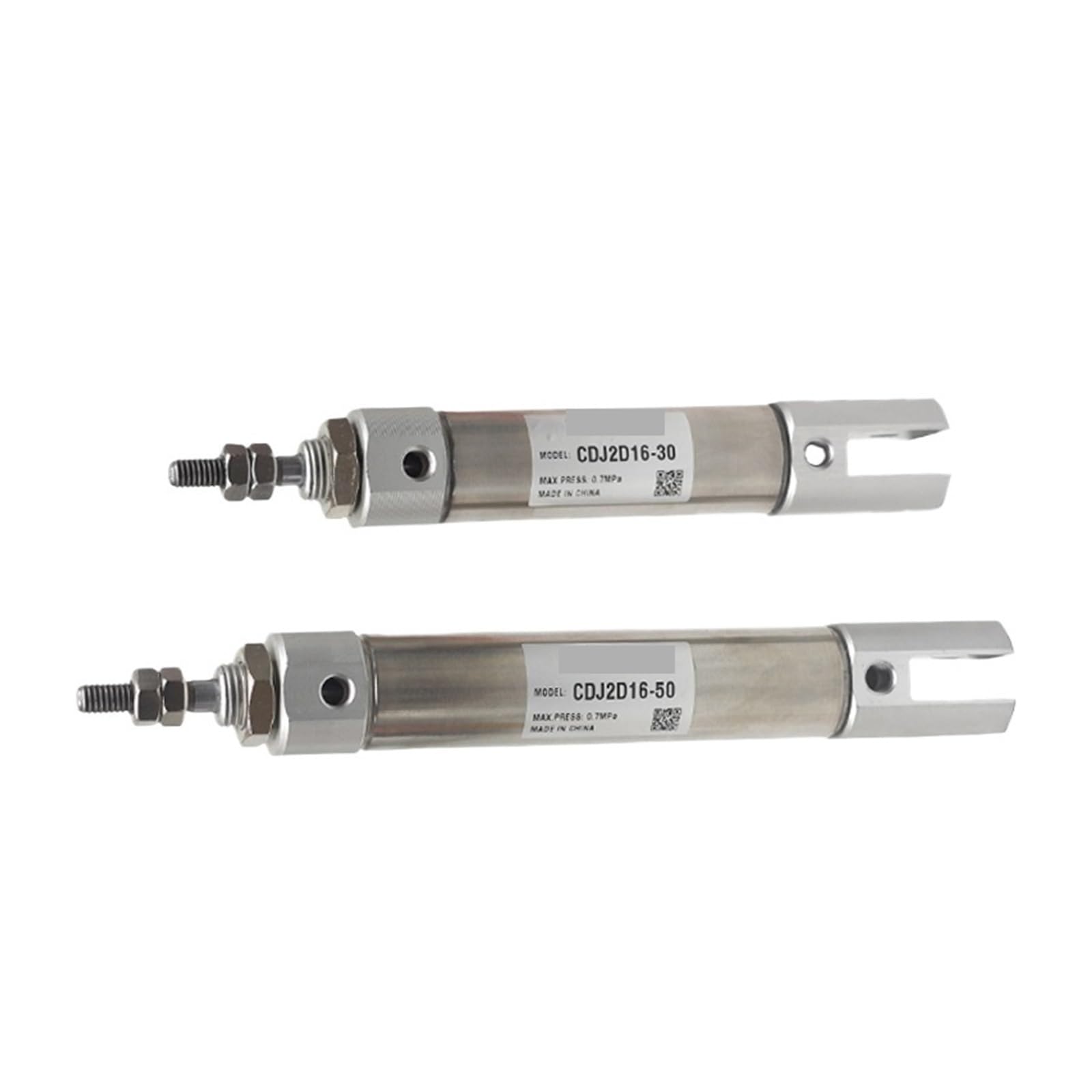 Mini cylindre pneumatique CJ2D16 course 175mm double effet avec chape