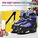 Nattork Ice Skates for Kids Boys and Girls -Adjustable Blue,Black,Pink,Purple Ice Hockey Skates,Warm and Soft Plush Lining and Enhanced Ankle Support