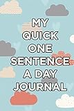 My Quick One-Sentence a Day Journal by The Blokehead (March 27,2015)