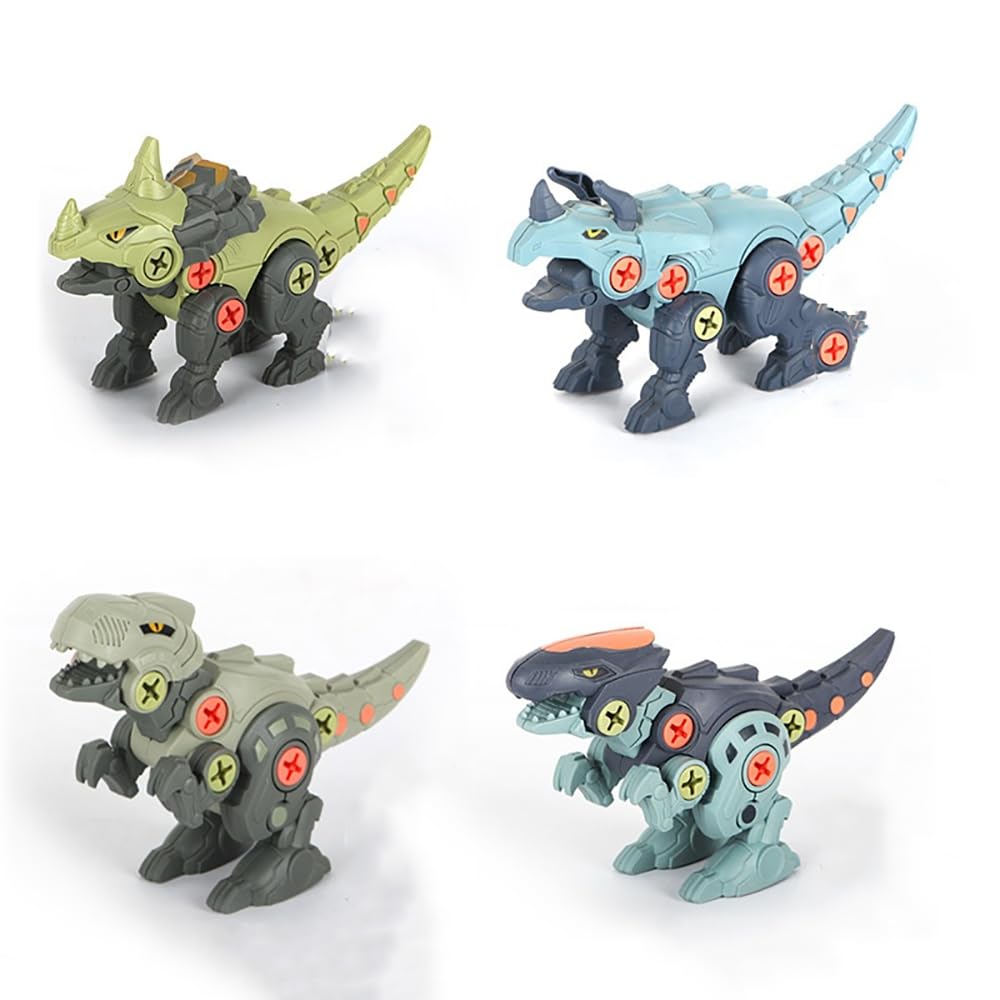 DUWOL Toys Dinosaur Toy Set of 4pcs with Screwdriver DIY Kids STEM Toys Take Apart Dinosaur Toys Building Learning Educational Toys for Kids Boys and Girls (B0DF5RRZTD) Amazon Price History, Amazon Price Tracker