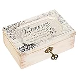 Cottage Garden Memories Moments White Wash Butterfly Tree Petite Decoupage Music Box Plays What a Wonderful World