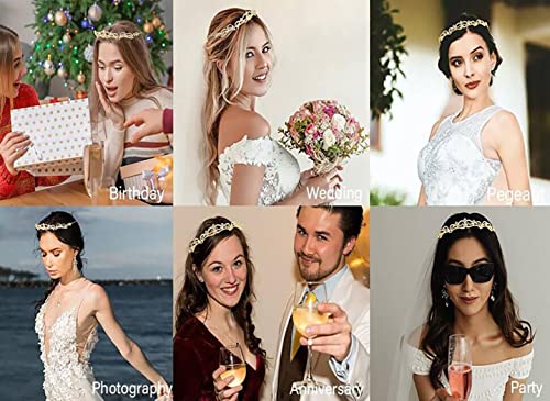 Uongeod Rhinestone Crown Crystal Bridal Tiara Princess Crown Birthday Crown Tiaras And Crowns For Women And Girls-Gold #TOP6