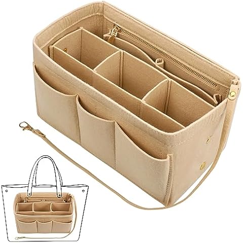 Fentar Tote Bag Organiser with Zipper Cover