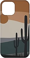 Vista 15 de Funda bohemia para iPhone 11 Pro Max con diseño de cactus del desierto terracota del suroeste