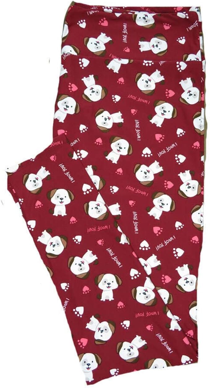 Lularoe One Size OS I Woof You Sitting 