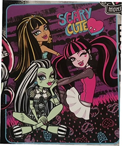 Monster High Scary Cute Silky Soft Throw 40 X 50