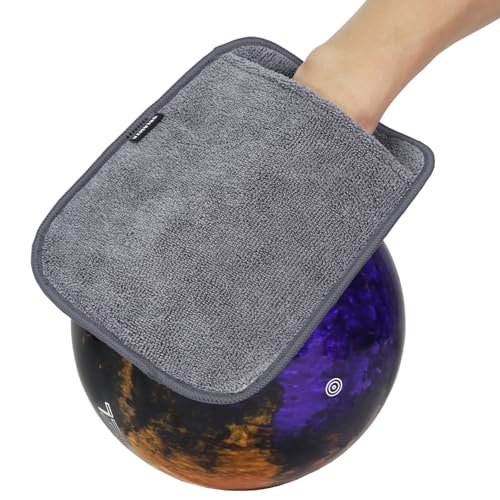 Wearable Bowling Ball Shammy Pad Dual-Sided Bowling Cleaning Towel Glove