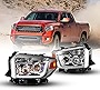WOLFSTORM Headlight Assembly Fit for 2014 2015 2016 2017 Toyota Tundra,LED DRL Design,Headlight Replacement for 14-17 Toyota Tundra,1 Pair Clear Lens