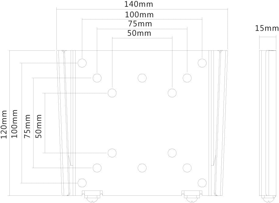 Newstar FPMA-W25BLACK TV/Monitor Ultra Thin Wall Mount (Fixed) for 10"-30" Screen - Black