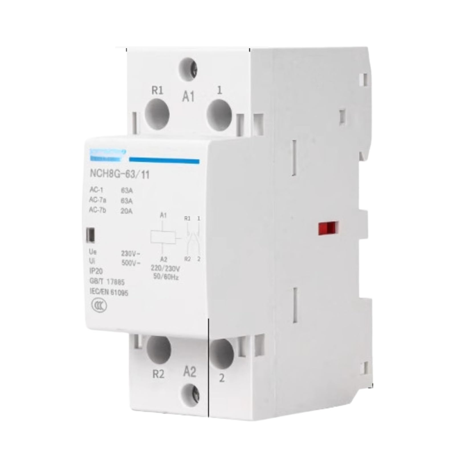 63A Contactor normalmente abierto y cerrado