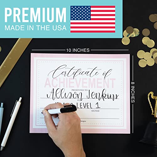 25 Pink Certificate Of Completion Award Certificate Paper For Printing - Student Of The Month Certificates For Students, Certificate Of Achievement Awards And Certificates For School #TOP3