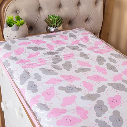 Trocador Para Cômoda Nuvem Rosa Bebê