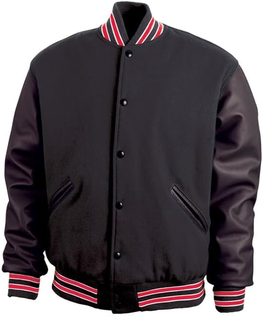 GAME Sportswear - America's Finest Varsity Jacket, Genuine Leather and Wool, Made in the USA, Style# 5000