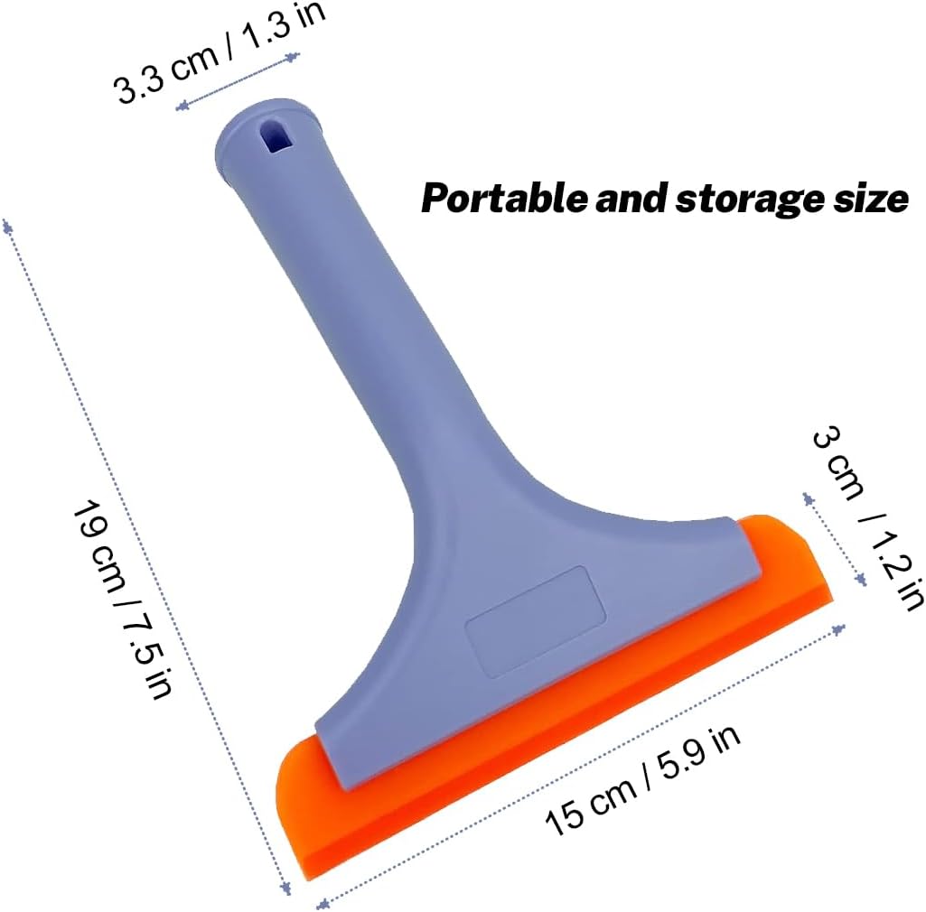 Super Flexible Silicone Squeegee 7.5"x5.9" Silicone Edge Squeegee Wallpaper Smoothing Tool Window Decal Squeegee Car Vinyl Squeegee (5)