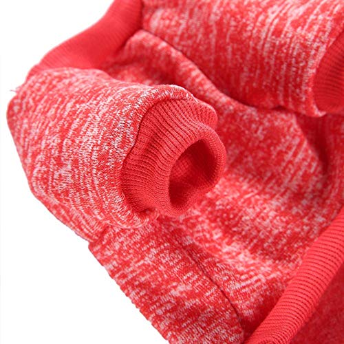 Jecikelon Dog Clothes Dogs Sweater Soft Puppies Clothing Winter Puppy Sweaters Warm Outfit for Dogs Small XXS XS Cat Apparel (Red, XL) - Thumbnail 7