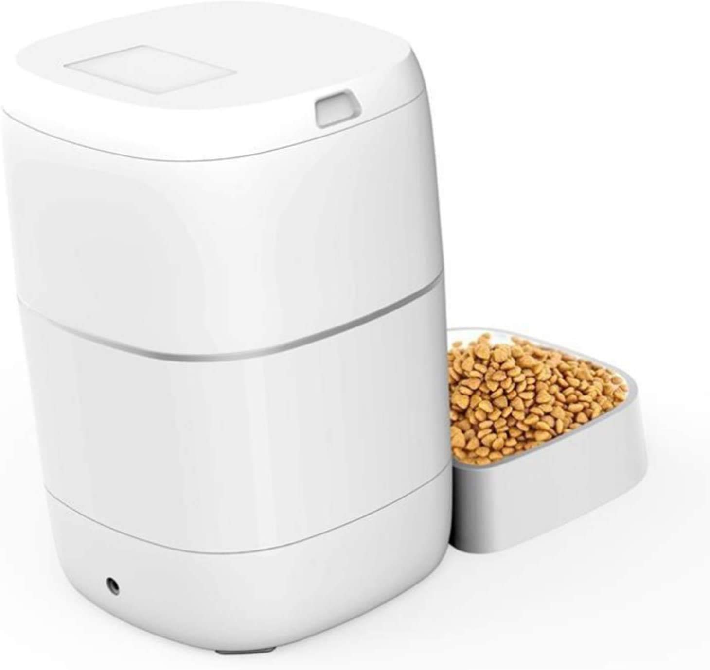 Alimentatore Automatico di Gatti Automatico, Wi-Fi abilitato Alimentatore per Animali Domestici Intelligente per Gatti e Cani, distributore di Cibo per Cani Auto con Controllo Portuale, allarmi