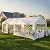 GARTOO 10' x 30' Canopy Party Tent & Carport - Heavy Duty Outdoor Wedding Gazebo with 4 Sand Bags, Event Shelter Canopy for Outdoor Event, Wedding, Birthday Party