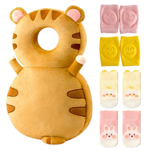 Rumsfel Protector de Cabeza para Bebés, Almohada Protección para la Cabeza del Bebe, Soporte para la Cabeza del Bebé Ajustables Anti-Caídas, Protege contra Golpes - Ideal para Recién Nacidos y Bebés