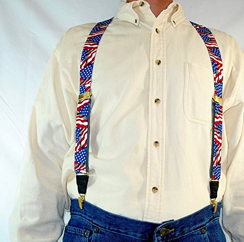 Hold-Up Suspender Company Designer Series America Xg With The Usa Patented "No-Slip" Clips #TOP5