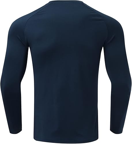 Miniatura 8 de Camisas de compresión atléticas de manga larga para hombre capa base atlética camiseta de compresión para entrenamiento