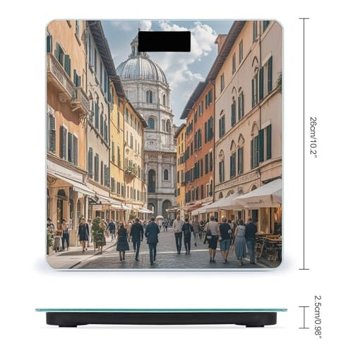 Báscula digital italiana para baño con pantalla grande miniatura 2