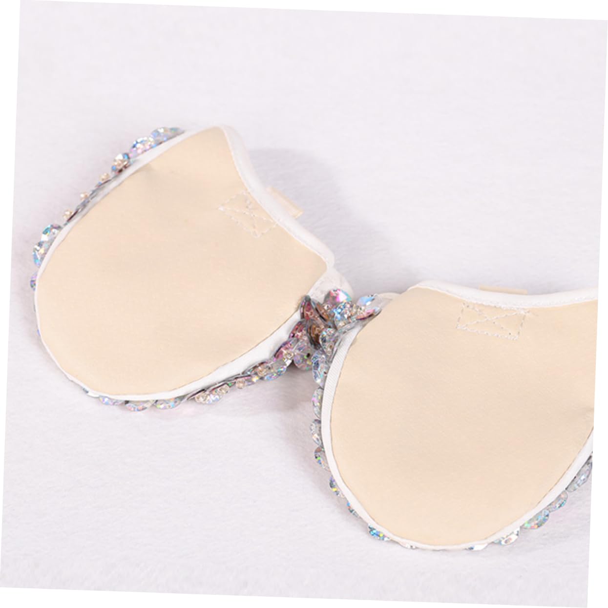 2 Pares Zapatos de Punta para Ballet Zapatillas de Baile Zapatillas Ballet Bailarinas de Novia con Brillo de Zapatos de Dedos de los pies