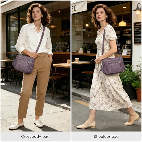 Image of VOLGANIK ROCK Crossbody Bag for Women with Tassel Ladies Soft PU leather Purses and Handbag Pocketbooks