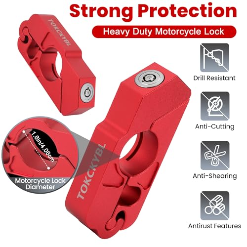 TOKCKYBL 2-in-1 Handlebar Lock