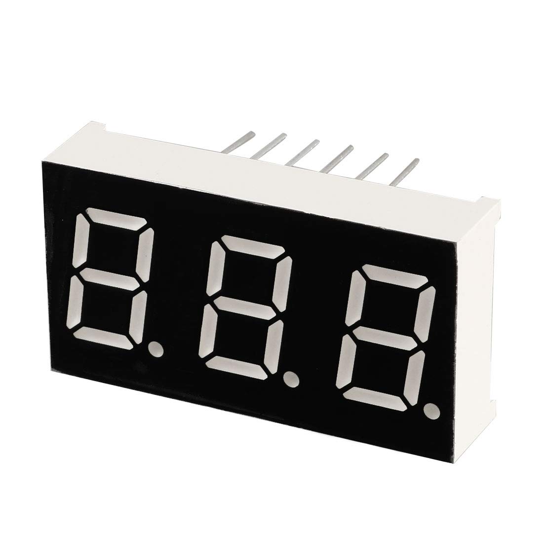 Aexit 10 Pcs Common Cathode 1 Bit 7 Seg DIP Digital Tube 2mm Display Yellow LED 10-Pin (1f1989b0a788231221cae1eb47a2b7a7)