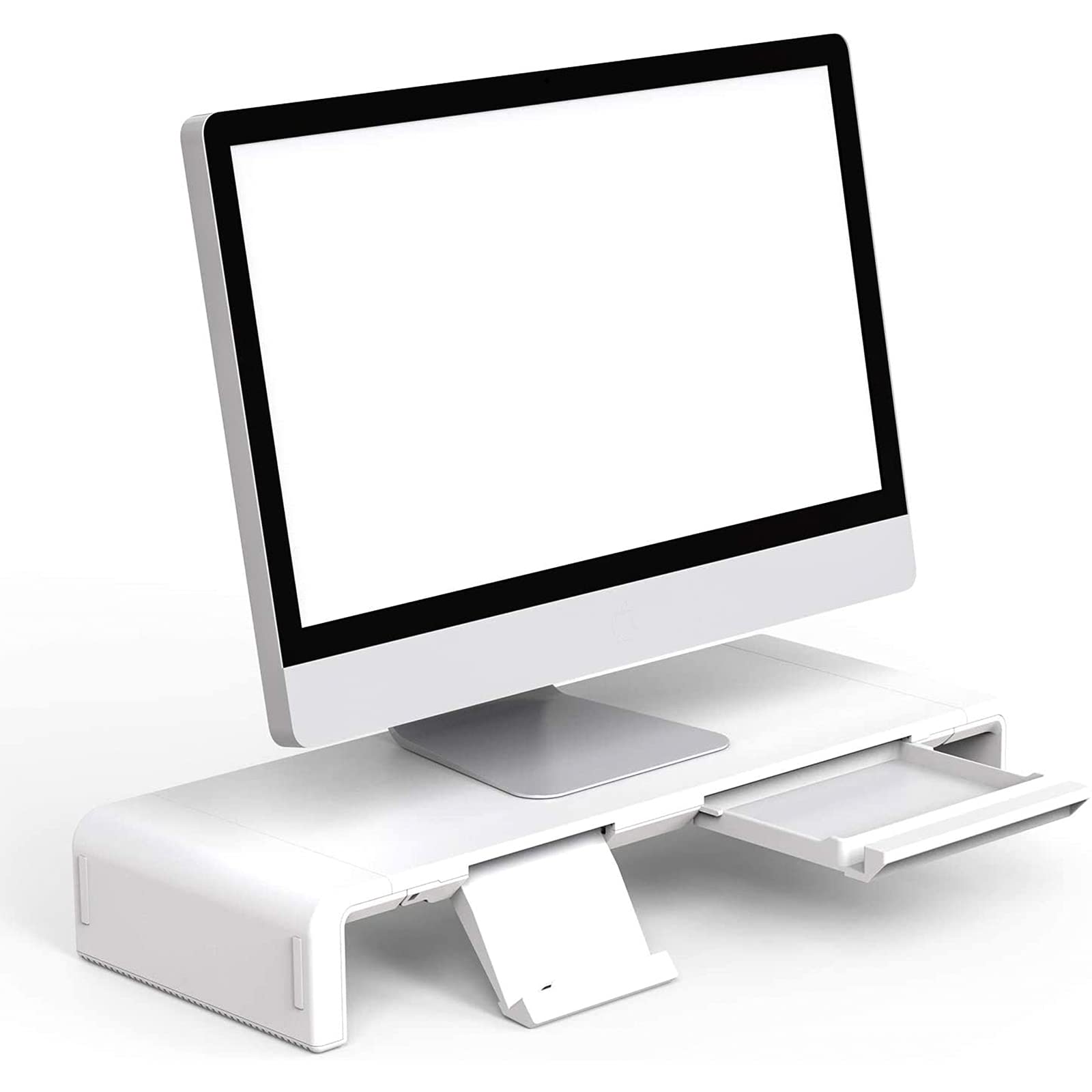 Buy Klearlook Foldable Monitor Stand Built in Storage Drawer &Phone
