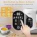 BEAR 2024 Baby Food Maker | One Step Baby Food Processor Steamer Puree Blender | Auto Cooking & Grinding | Baby Food Puree Maker with Self Cleans | Touch Screen Control, White