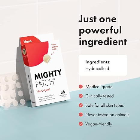 Hero Cosmetics Mighty Patch™ Original Patch - Hydrocolloid Acne Pimple Patch f&hellip;