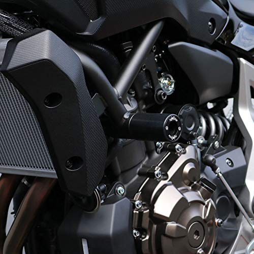 Shogun Yamaha Fz-07 Fz 07 2015 2016 2017 Mt-07 Mt07 & Xsr700 2018 2019 2020 2021 Black Pa2 No Cut Frame Sliders Fits Abs & Non Abs Models - 715-6419 - Made In The Usa #TOP1