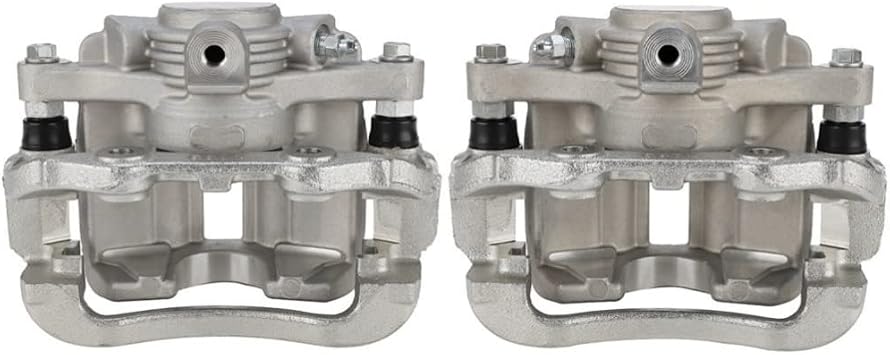 Rear Brake Calipers with Bracket Pair Sliver