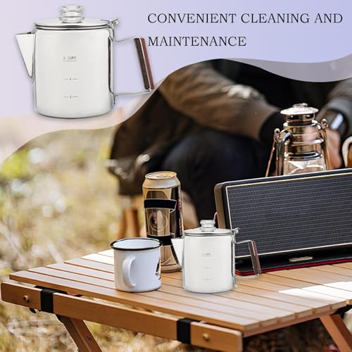 Percolateur café extérieur et machine compacte inox pour camping et RV - 3