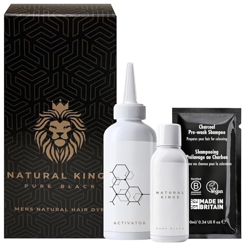 Tinte para Cabello Negro para Hombres, Cobertura de Raíces