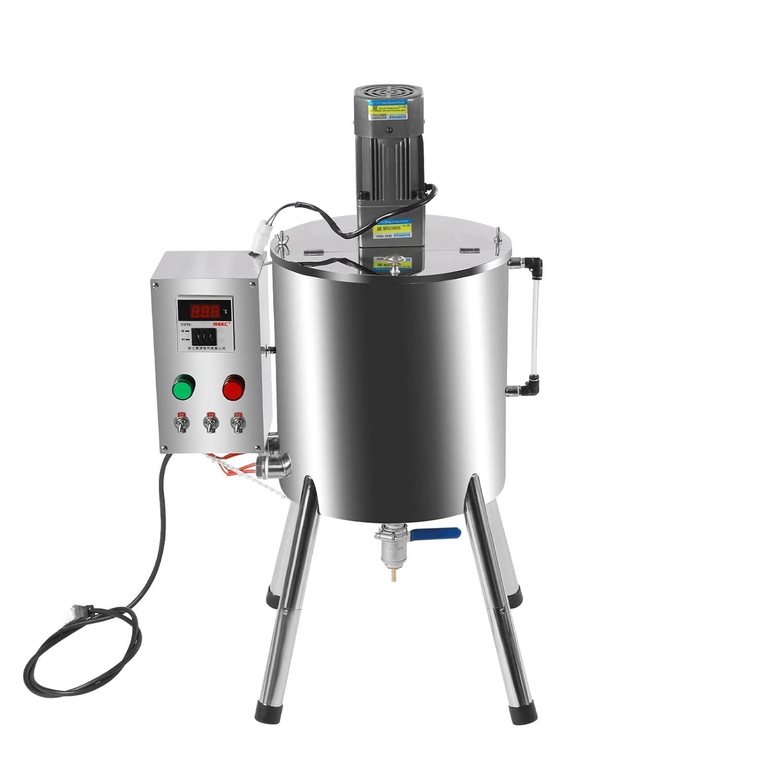 Heating Mixing Filling Machine 120W Stainless Steel Lipstick Liquid Paste Filler with Stirrer for Ointment and Shoe Polish