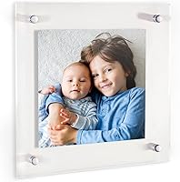 Vista 31 de ArtToFrames - Marco acrílico flotante para fotos de hasta 4x6 pulgadas (Marco completo es 8x10) con herrajes de montaje en pared de separación