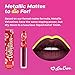 Lime Crime Metallic Velvetines Liquid Matte Lipstick, Raisin Hell - Metallic Blackberry - French Vanilla Scent - Long-Lasting Liquid Matte Lipstick - Won't Bleed or Transfer - Vegan