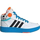 Soletta in EVA Adidas GY6634 Hoops Mid 3.0 Mickey K Unisex - Bambini, Ftwr White/Core Black/Pulse Blue EU 39 1/3