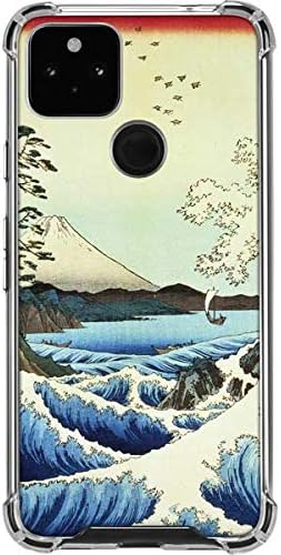 Skinit Clear Phone Case Compatible with Google Pixel 4a 5G - Officially Licensed View from Satta Suruga Province by Hiroshige Design