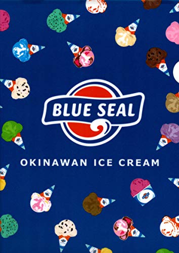ブルーシール アイスクリーム A4 クリアファイル アイスイラスト 沖縄 グッズ