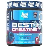 BPI Sports Best Creatine - Includes 6 Advanced Forms of Creatine - Supports Muscle Building and Post-Workout Recovery - Icy Blue Raz, 50 Servings