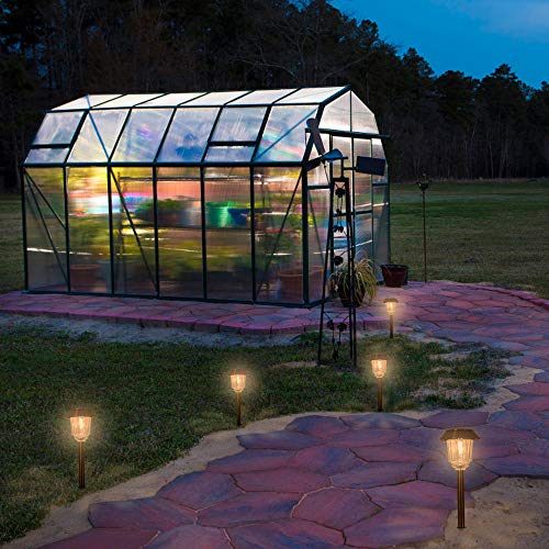 Solar Lights Pathway - Solar Pathway Lights 4 Pack, LED Landscape Lights Outdoor, IP65 Waterproof 8-10 Hours Long Last 10-40 Lumens Adjustable Warm White Pathway Lights for Garden, Path, Yard